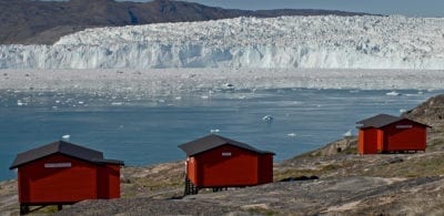 Glacier lodge Eqi tæt ved den smukke gletsjer