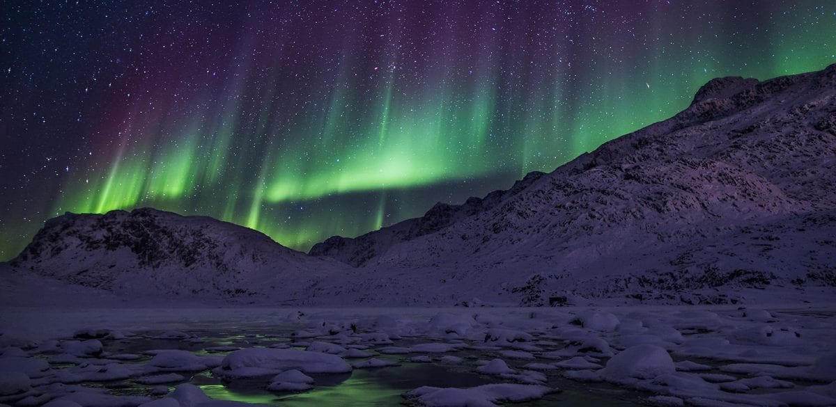 Nordlys nær Kangerlussuaq - Fotograf: Mads Pihl, Visit Greenland