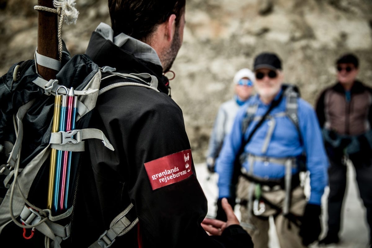 A tour guide from Greenland Travel in East Greenland