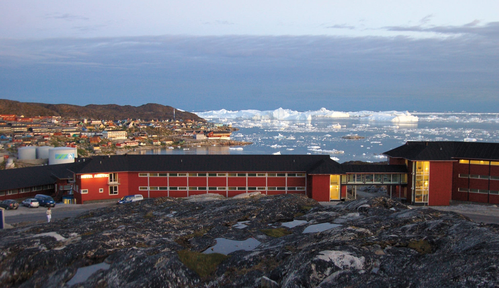 Udsigten over Isfjorden fra Hotel Arctic er skøn - Fotograf: Visit Greenland