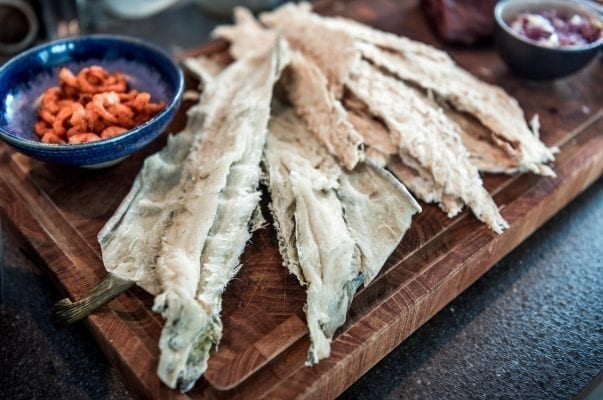 Tørret fisk er en delikatesse i Grønland