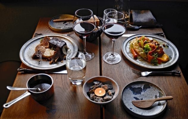 En lækker middag på restaurant Egede