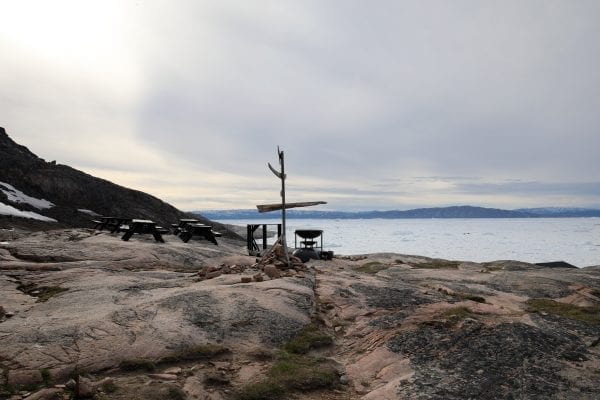 Opholdsområde Ved Hytterne I Eqi I Grønland - Fotograf: Grønlands Rejsebureau